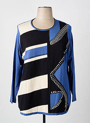 Pulover albastru FRANCE RIVIERE femeie