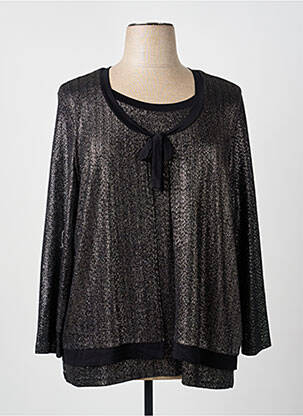 Top elasticitate mâneci lungi auriu GUY DUBOUIS femme