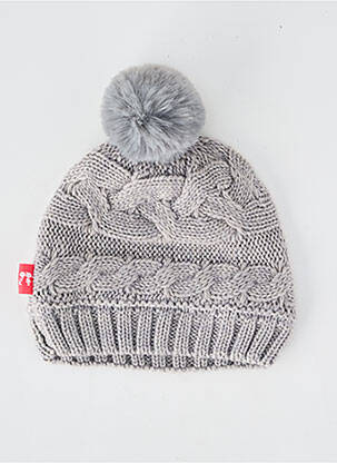 Căciulă manșetă elastică gri NANO & NANETTE fille