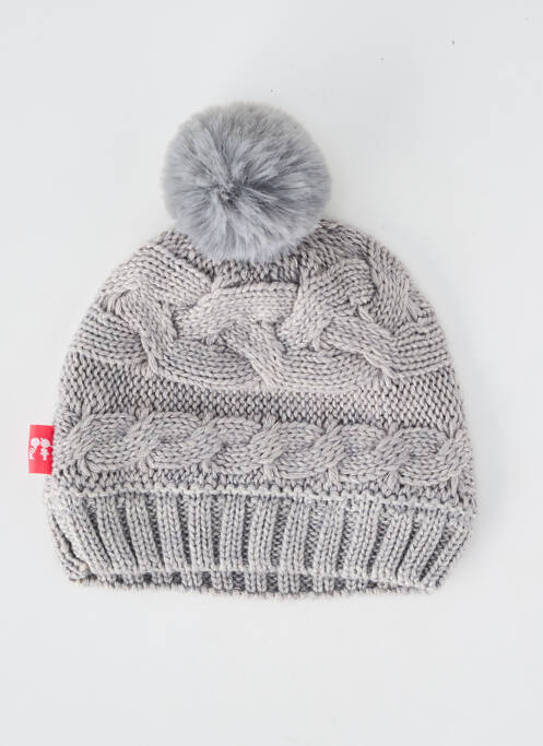 Căciulă manșetă elastică gri NANO & NANETTE fille