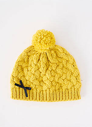 Căciulă tricot gros galben MARESE fille