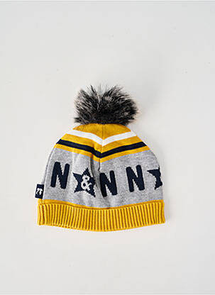 Căciulă imprimeu fantezie galben NANO & NANETTE garcon