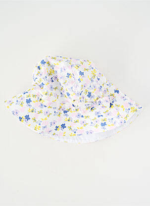 Pălărie imprimeu floral alb MARESE fille