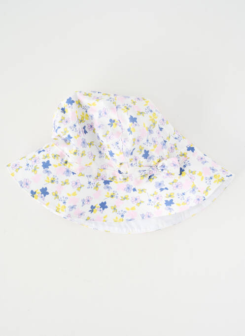 Pălărie imprimeu floral alb MARESE fille