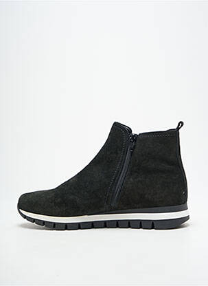 Botine/ghete nubuc toc plat până la 3 cm negru GABOR femeie