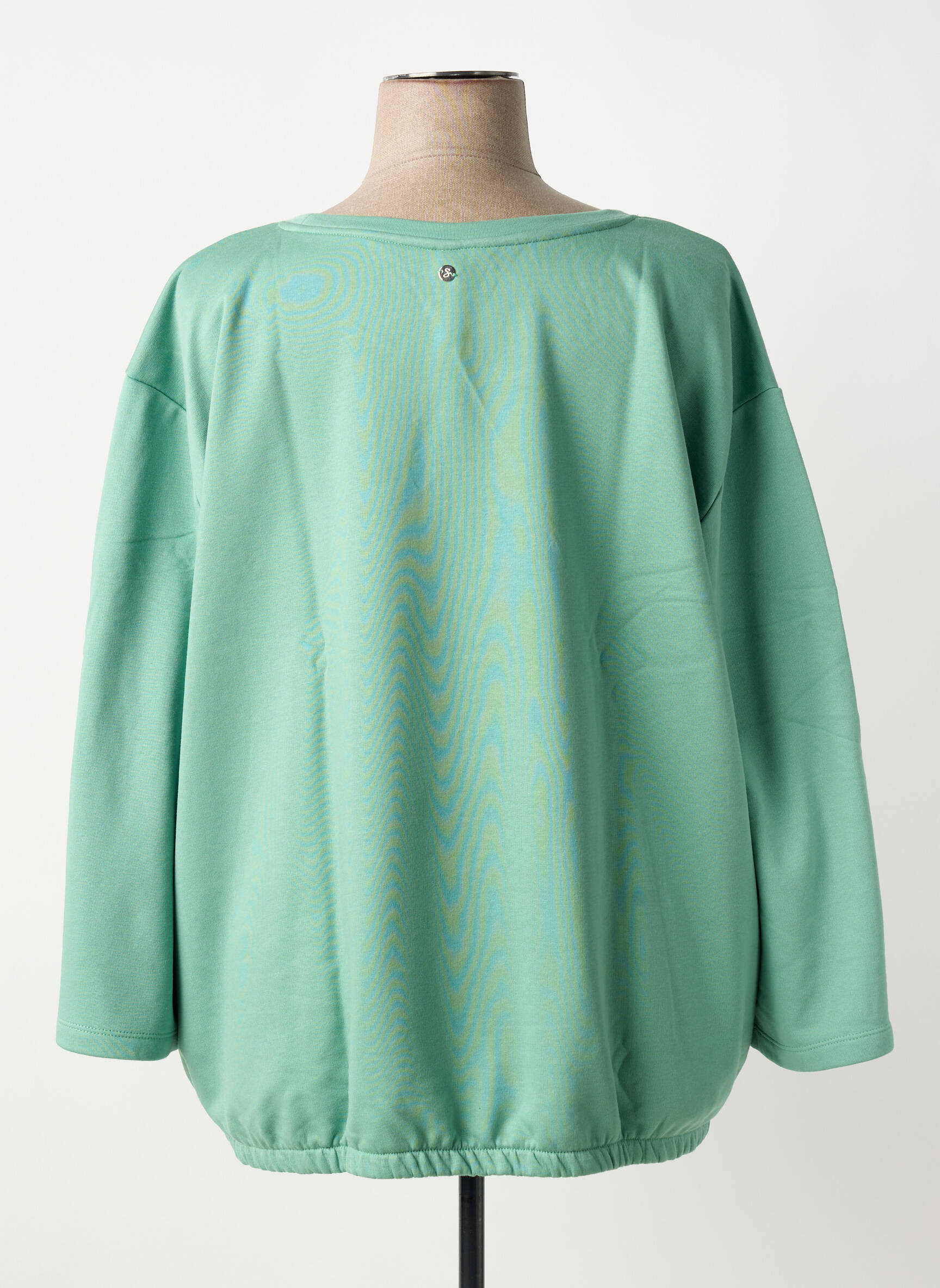 Hanorac țesătură jersey mâneci lungi verde SHEEGO femeie