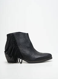 Botine/ghete material neted toc de 4 la 6 cm negru LA FEE MARABOUTEE femeie