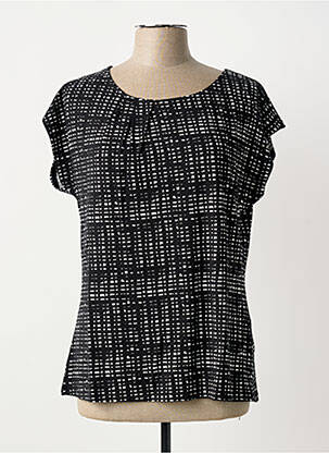 Tricou croială dreaptă mâneci scurte negru SHEEGO femeie