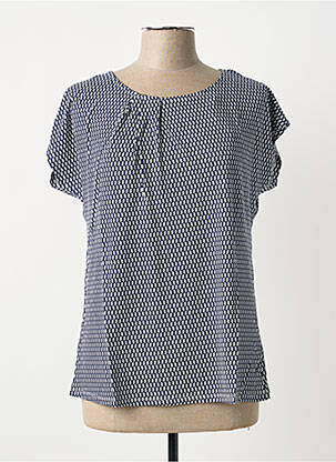 Tricou imprimeu fantezie mâneci scurte albastru SHEEGO femeie