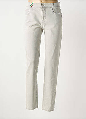 Pantalon slim gri ANNA MONTANA femeie