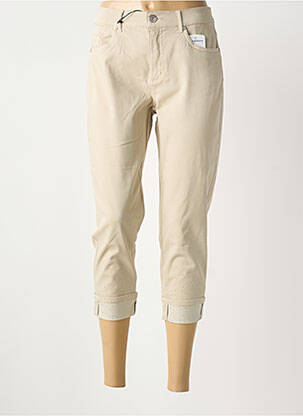 Pantalon trei sferturi bej ANNA MONTANA femeie