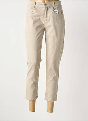 Pantalon trei sferturi bej ANNA MONTANA femeie