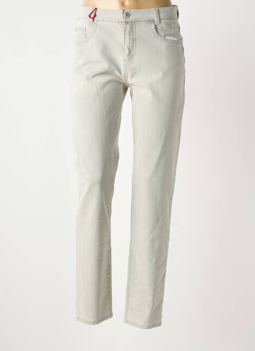 Pantalon slim gri ANNA MONTANA femeie