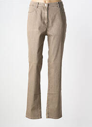 Pantalon slim elasticitate mărime normală bej TONI femme