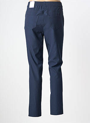 Pantalon slim talie elastică mărime normală albastru FRANK WALDER femeie