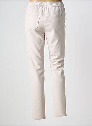 Pantalon slim talie elastică mărime normală bej FRANK WALDER femeie