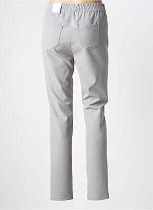 Pantalon slim talie elastică mărime normală gri FRANK WALDER femeie