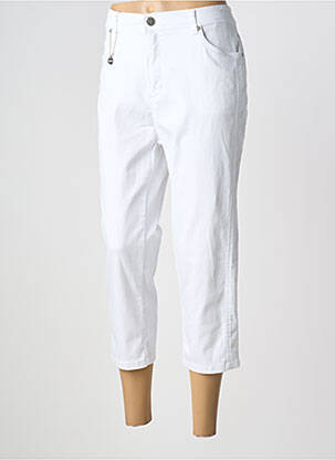 Pantalon trei sferturi alb ANNA MONTANA femeie