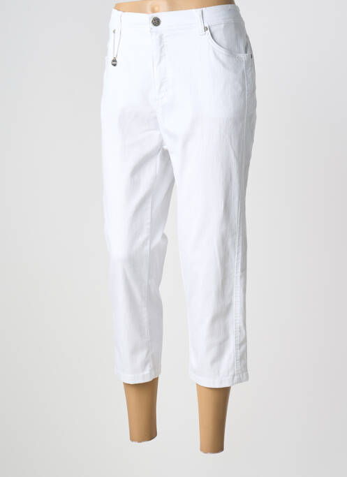 Pantalon trei sferturi alb ANNA MONTANA femeie