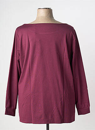 Tricou serigrafie flockată mâneci lungi violet SHEEGO femeie