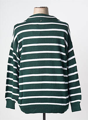 Pulover elasticitate mâneci lungi verde SHEEGO femeie