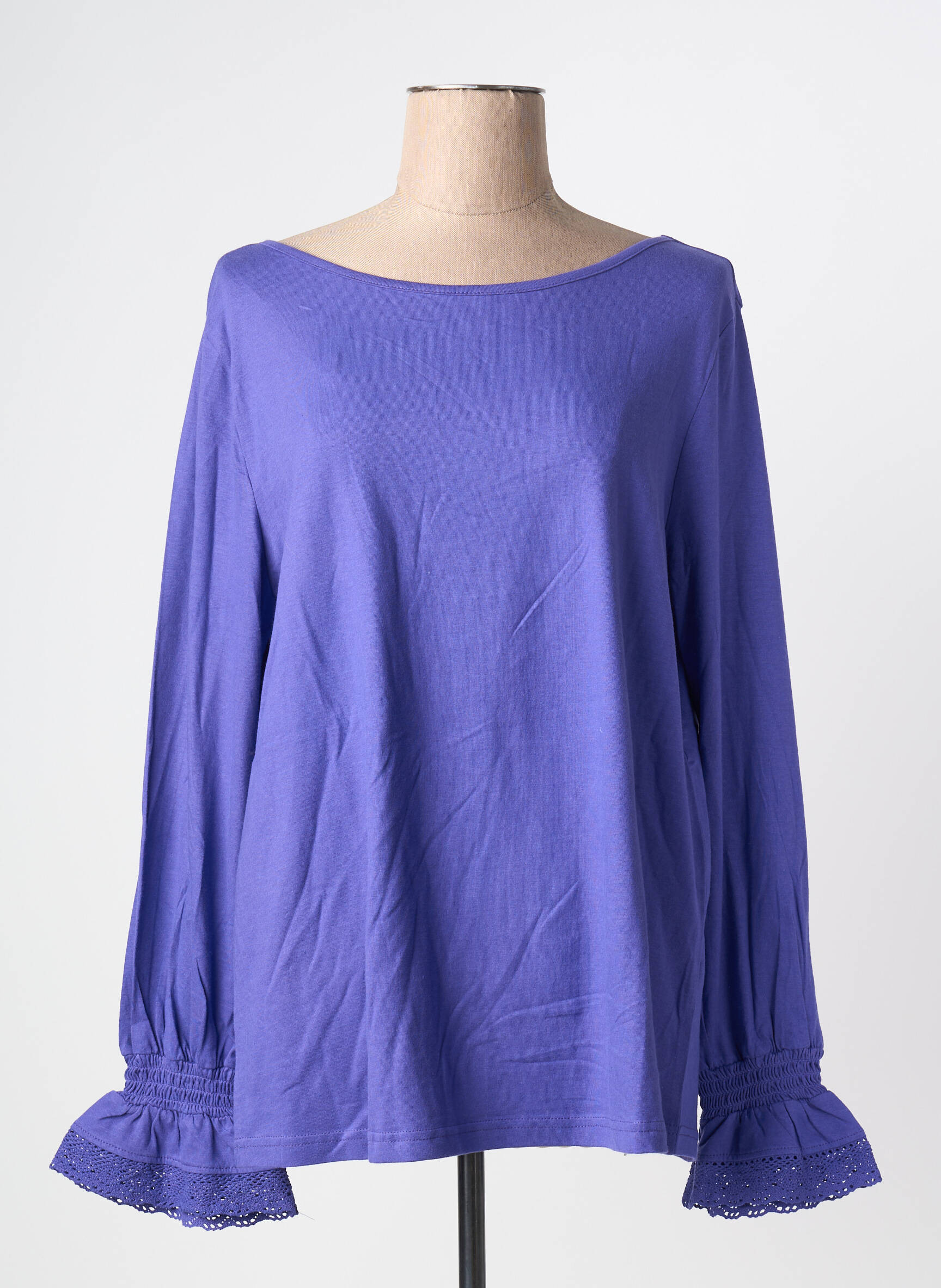 Top mâneci lungi mâneci lungi violet SHEEGO femeie