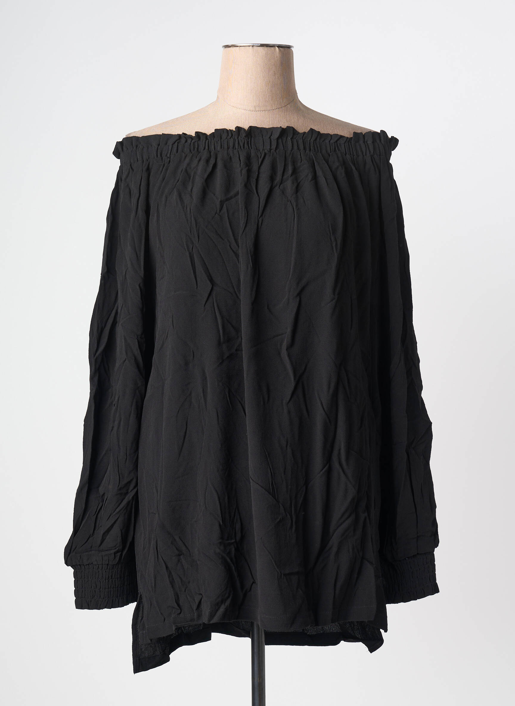 Top mâneci lungi mâneci lungi negru SHEEGO femeie
