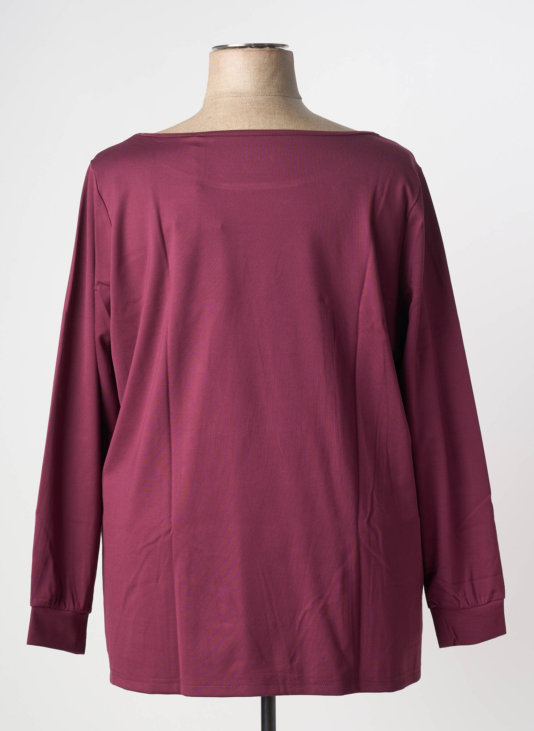 Tricou serigrafie flockată mâneci lungi violet SHEEGO femeie