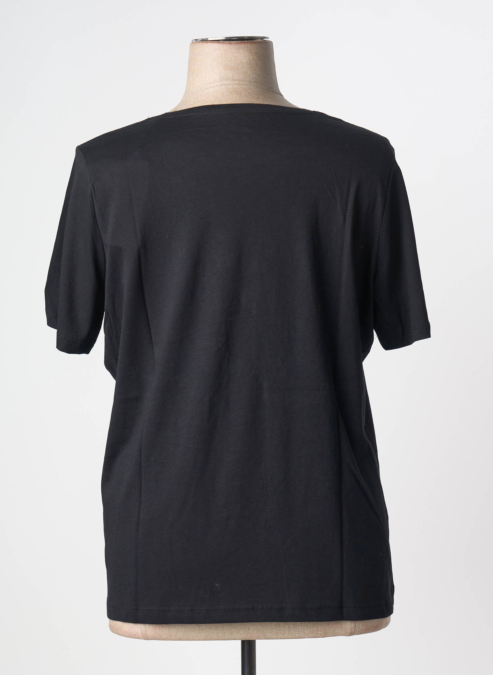 Tricou serigrafie mâneci scurte negru TOM TAILOR femeie