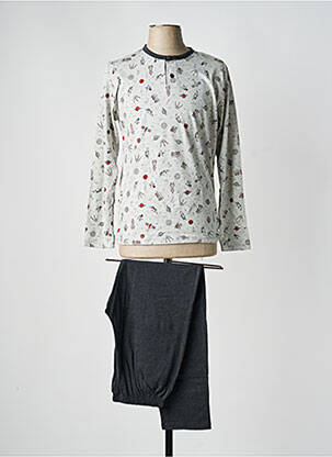 Pijama țesătură jerseu gri MASSANA homme