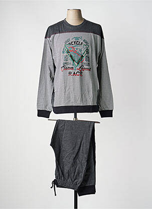 Pijama țesătură jerseu gri MASSANA homme