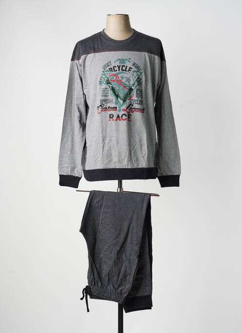 Pijama țesătură jerseu gri MASSANA homme