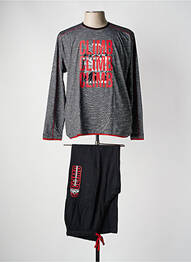 Pijama serigrafie negru MASSANA homme