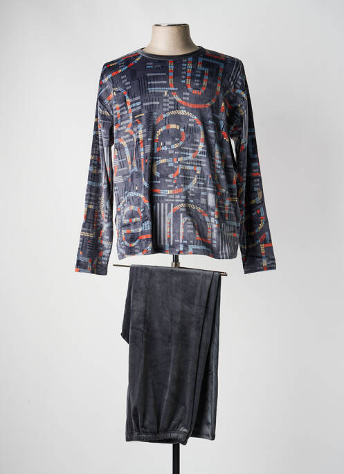 Pijama croială dreaptă gri MASSANA homme