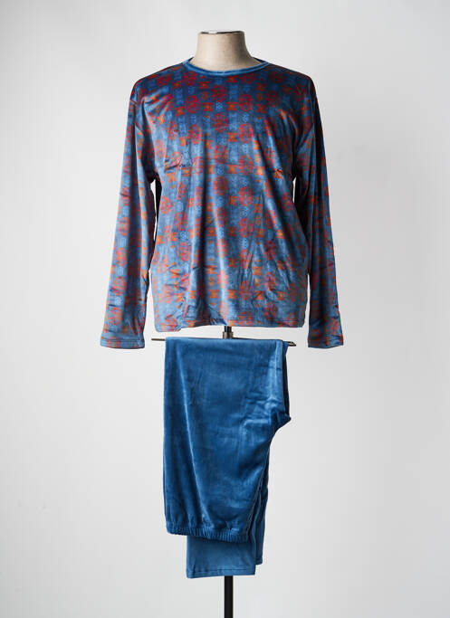 Pijama croială dreaptă albastru MASSANA homme