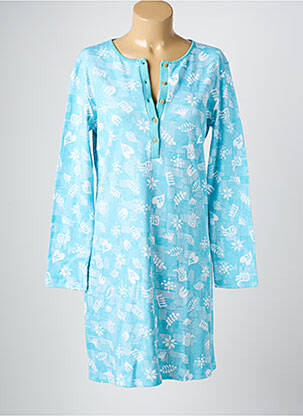 Cămașă de noapte mâneci lungi albastru MASSANA femme