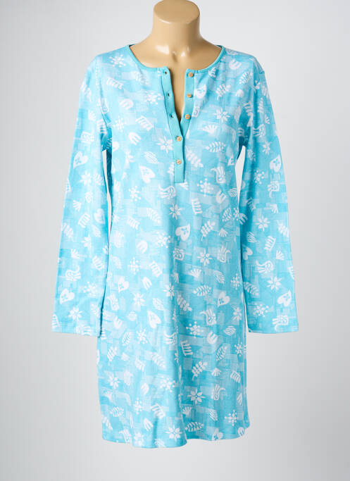 Cămașă de noapte mâneci lungi albastru MASSANA femme