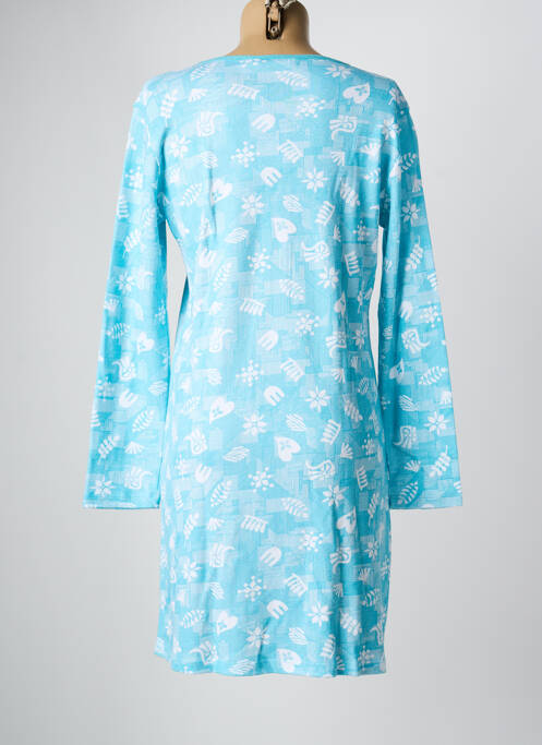 Cămașă de noapte mâneci lungi albastru MASSANA femme