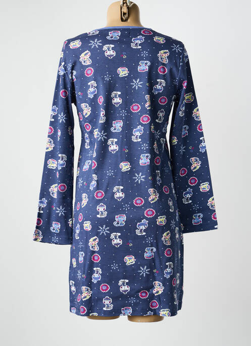 Cămașă de noapte mâneci lungi albastru MASSANA femme