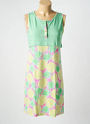 Cămașă de noapte elasticitate verde MASSANA femme