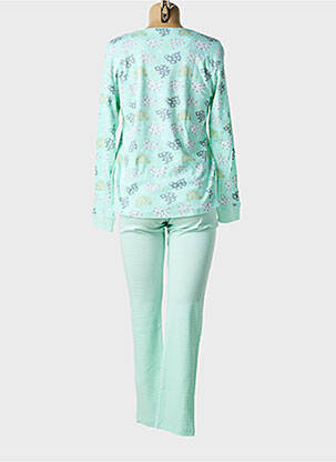 Pijama țesătură jerseu verde MASSANA femeie