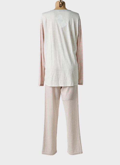 Pijama țesătură jerseu gri MASSANA femme