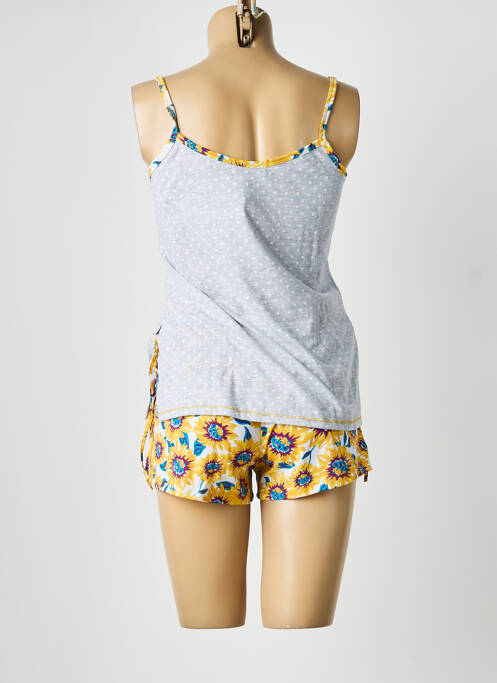 Pijamale scurte țesătură jersey gri MASSANA femme