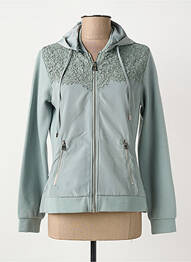 Jachete casual guler rotund verde ANANKE femme
