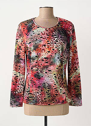 Top elasticitate mâneci lungi roșu GUY DUBOUIS femme