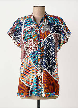 Cămașă mâneci scurte mâneci scurte albastru GUY DUBOUIS femme