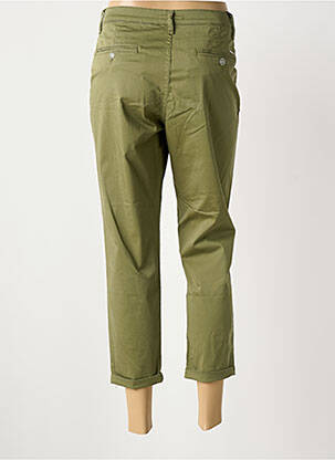 Pantalon chino închidere cu fermoar sub clapetă cu nasturi mărime normală verde LCDN femeie