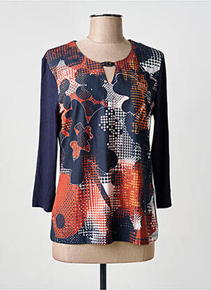 Tricou mâneci 3/4 mâneci 3/4 albastru BARBARA LEBEK femeie