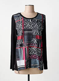 Tricou mâneci lungi mâneci lungi negru GUY DUBOUIS femme