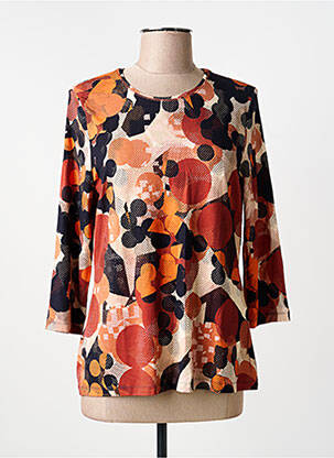 Tricou mâneci 3/4 mâneci 3/4 portocalie BARBARA LEBEK femeie
